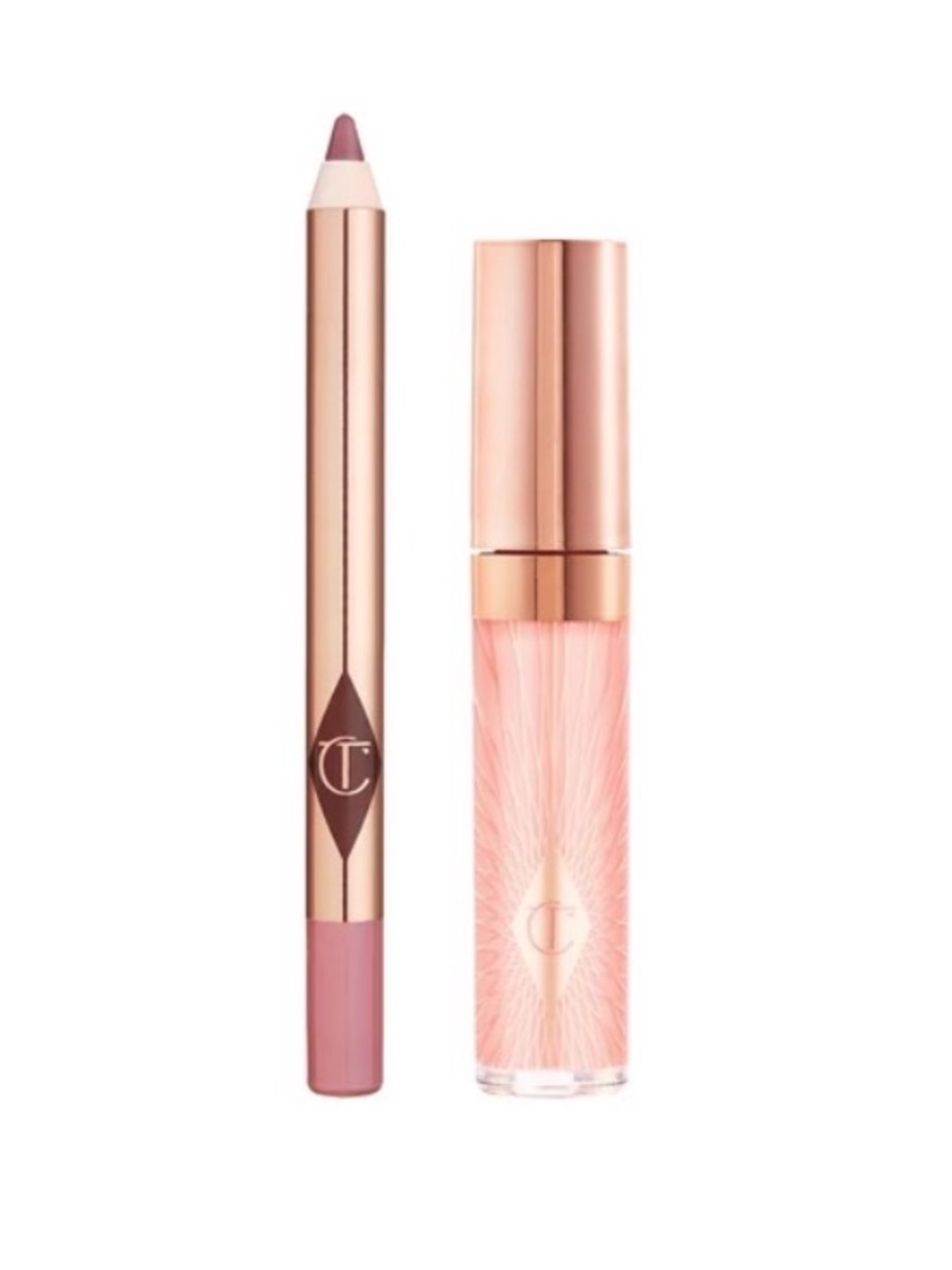 💚2/$30 Charlotte Tilbury Glossy Fresh Pink Lip Duo